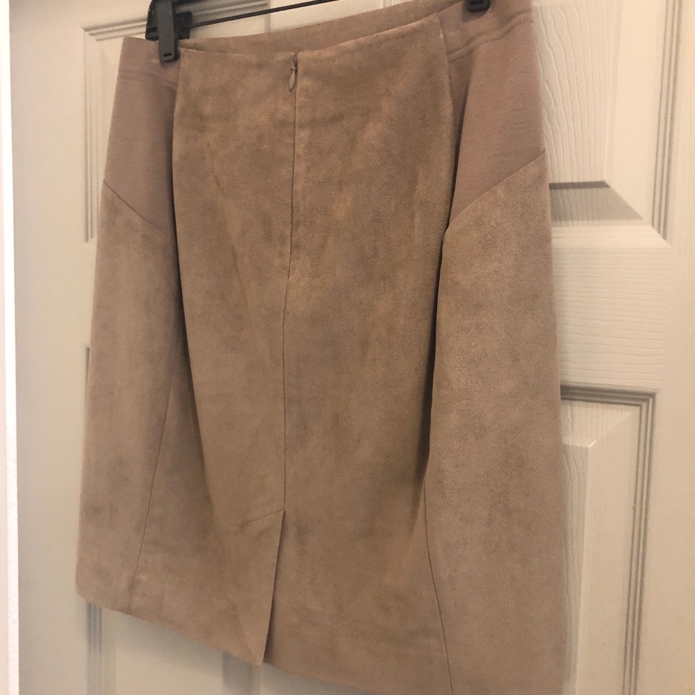 BCBGMaxAzria Faux Suede Skirt - Picture 3 of 8